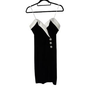 betsy and adam black velvet dress Betsy & Adam Drape One-Shoulder Velvet Gown in Black